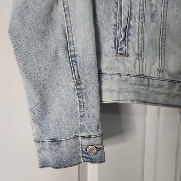 Distressed Denim Jacket | Mudd | Size S - Picture 4 of 5